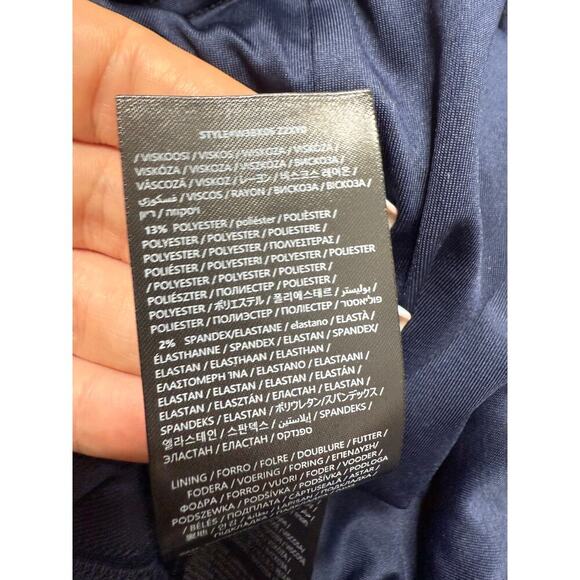 GUESS Genna Diamond Knit Sweater Dress Women's Size L Blackened Blue - Picture 9 of 12